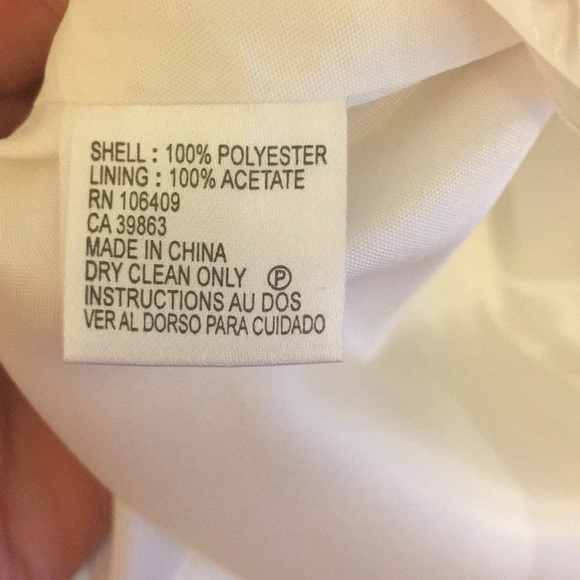 Tahari dress suit white with black accents - Picture 4 of 5